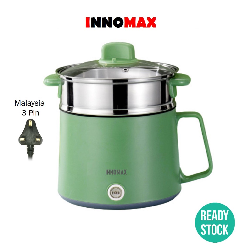 Innomax Modern Mini Rice Cooker Periuk Nasi Quick Meal Baby Food Malaysia Plug Multi Function Steamer Hotpot DE100