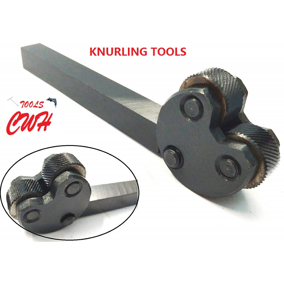 INDIA Knurling Tool Holders 2 KNURLS KNURL 3 6 LATHE CNC BEARING