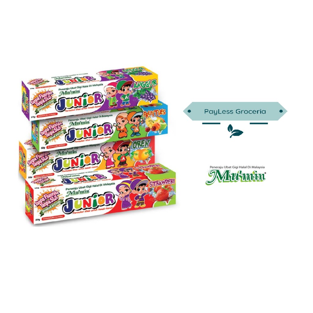 Mu'min Ubat Gigi / Toothpaste Junior 50g  Shopee Malaysia