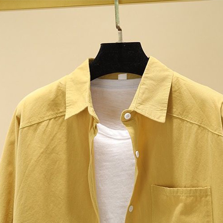 Essential Reliable Green Ready Stock S-3XL 100% Cotton Blouse Women Fashion Loose Causal Plus Size Work Wild Long Sle... - Image 2