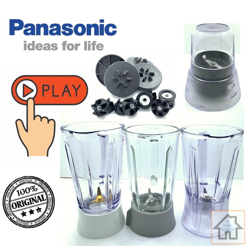 Original Panasonic Blender Jug Spare Parts Wet Jug Mill Dry Mill MX