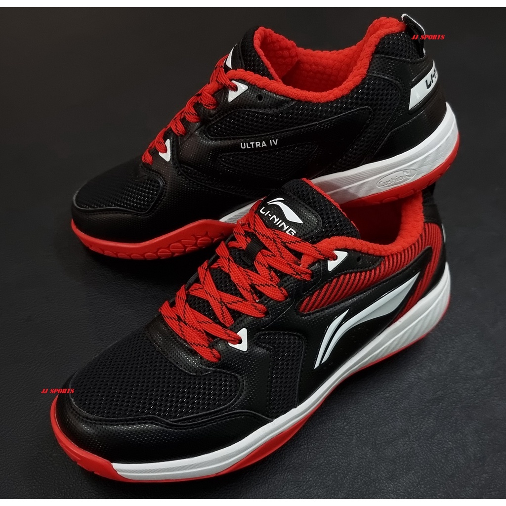 LI-NING BADMINTON SHOES ULTRA IV BLACK RED (ORIGINAL) | Shopee Malaysia