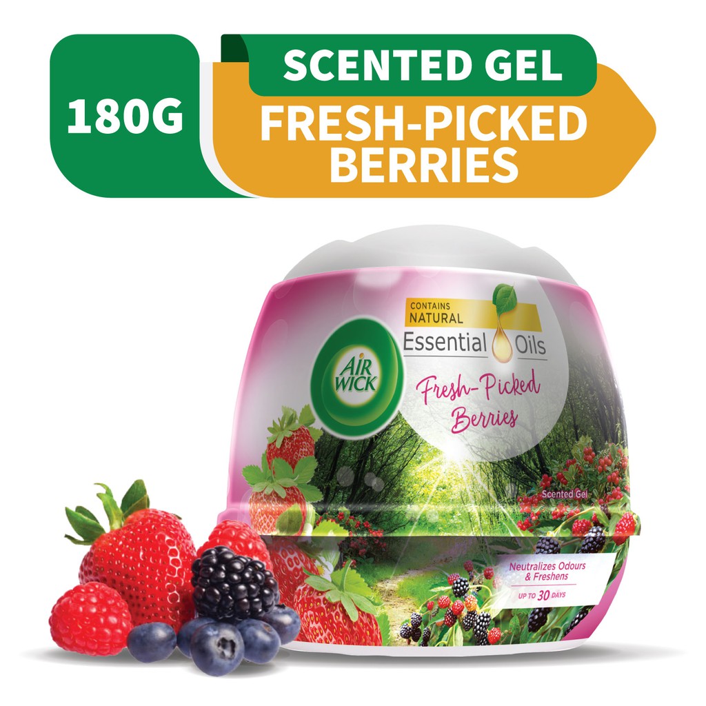 Air Wick Air Freshener Scented Gel Cone Fresh Picked Berries (180g) Shopee Malaysia