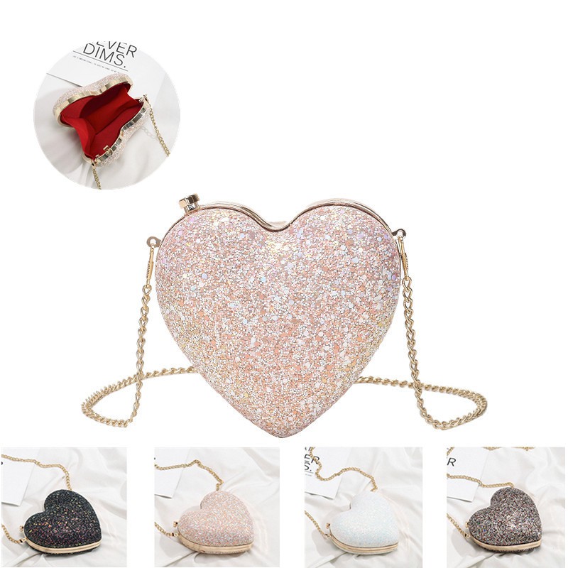 heart shaped sling bag