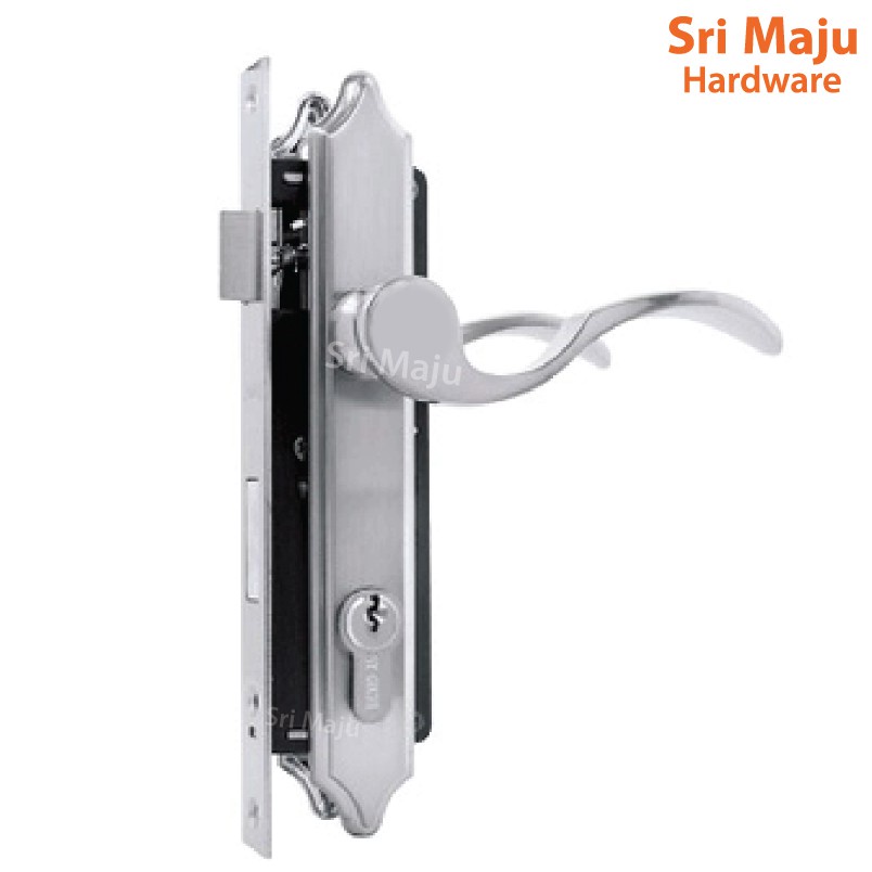 MAJU 7025 SN Grille Door Lock Mortise Lockset Handle Entrance Iron Door