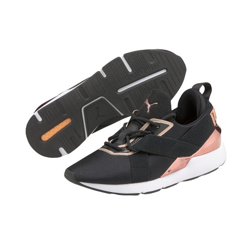 puma muse rose gold black