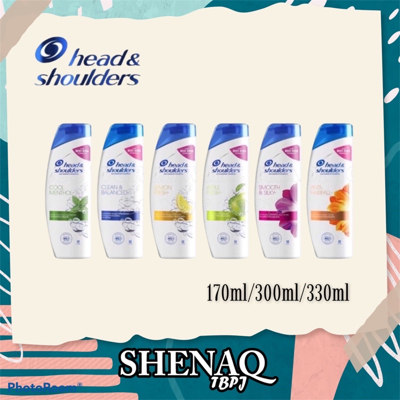 Headandshoulders Anti Dandruff Hair Shampoosyampu Rambutrambut Kelemumur 170ml330ml Shopee 9611