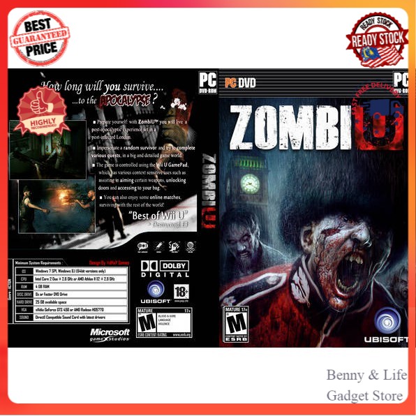 ZOMBI Offline with DVD PC Games Shopee Malaysia