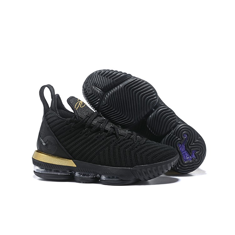 lebron 16 gold and black