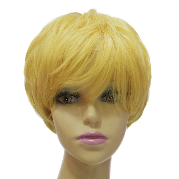 yellow mens wig