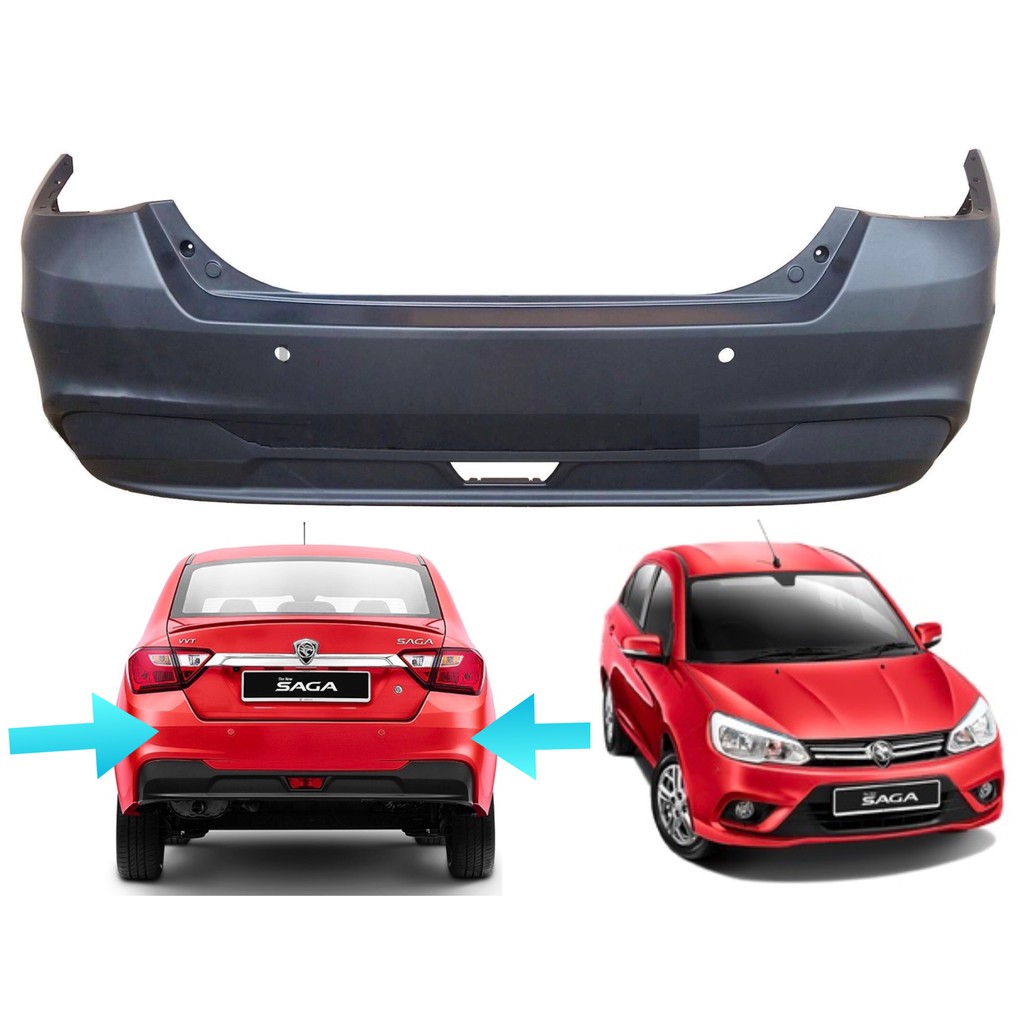 Proton Saga Vvt 2018 Rear Pu Bumper New Belakang Shopee Malaysia