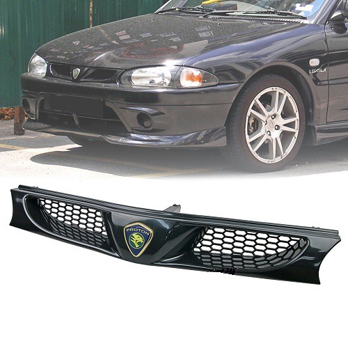 Proton Wira 03 SE Front Grill (Black) & Arena Wira 03 SE Logo