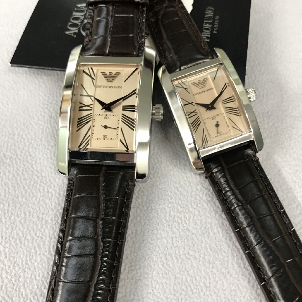 square emporio armani watch