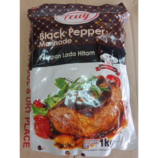 Telly Black Pepper Marinade 1 KG Shopee Malaysia