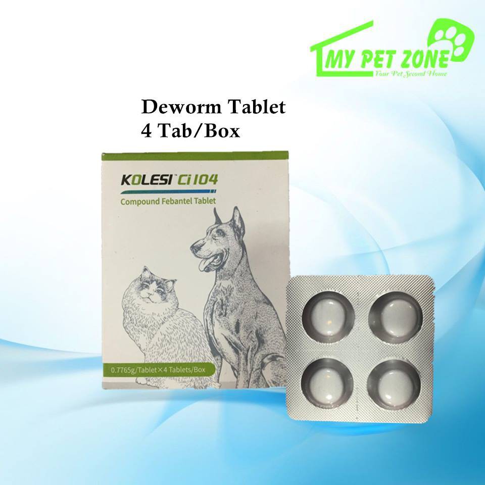 Kolesi Compound Febantel Tablet / Deworm Tablet / Ubat 