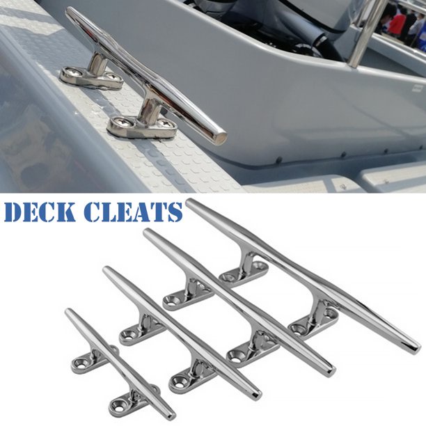 316 Stainless Steel Boat Anchor Mooring Cleat Open Base Slimline Bar Cleat Marine Deck Yacht Accessories Boat Ship Cleat