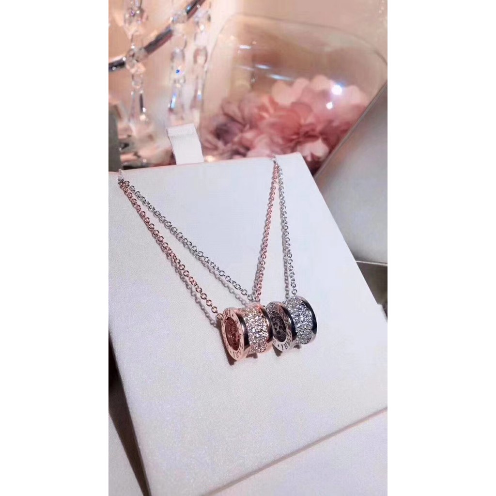 bvlgari b zero1 necklace white gold