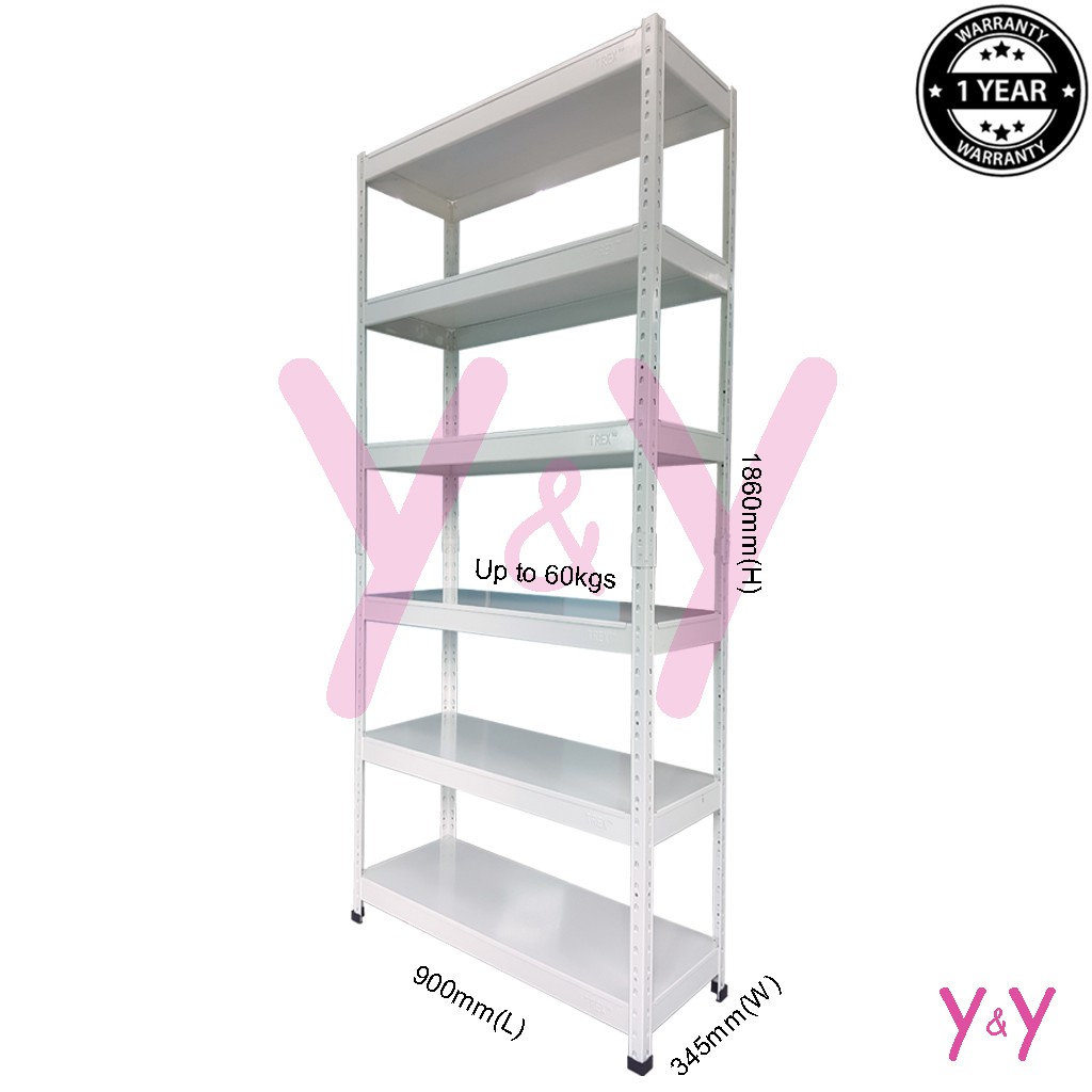 T Rex Standard 6 Tier Steel Boltless Storage Rack Warehouse Rack