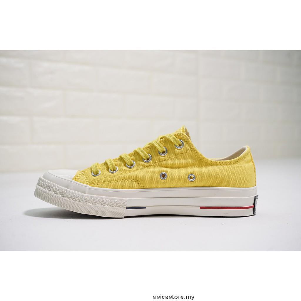 yellow canvas slip on shoes