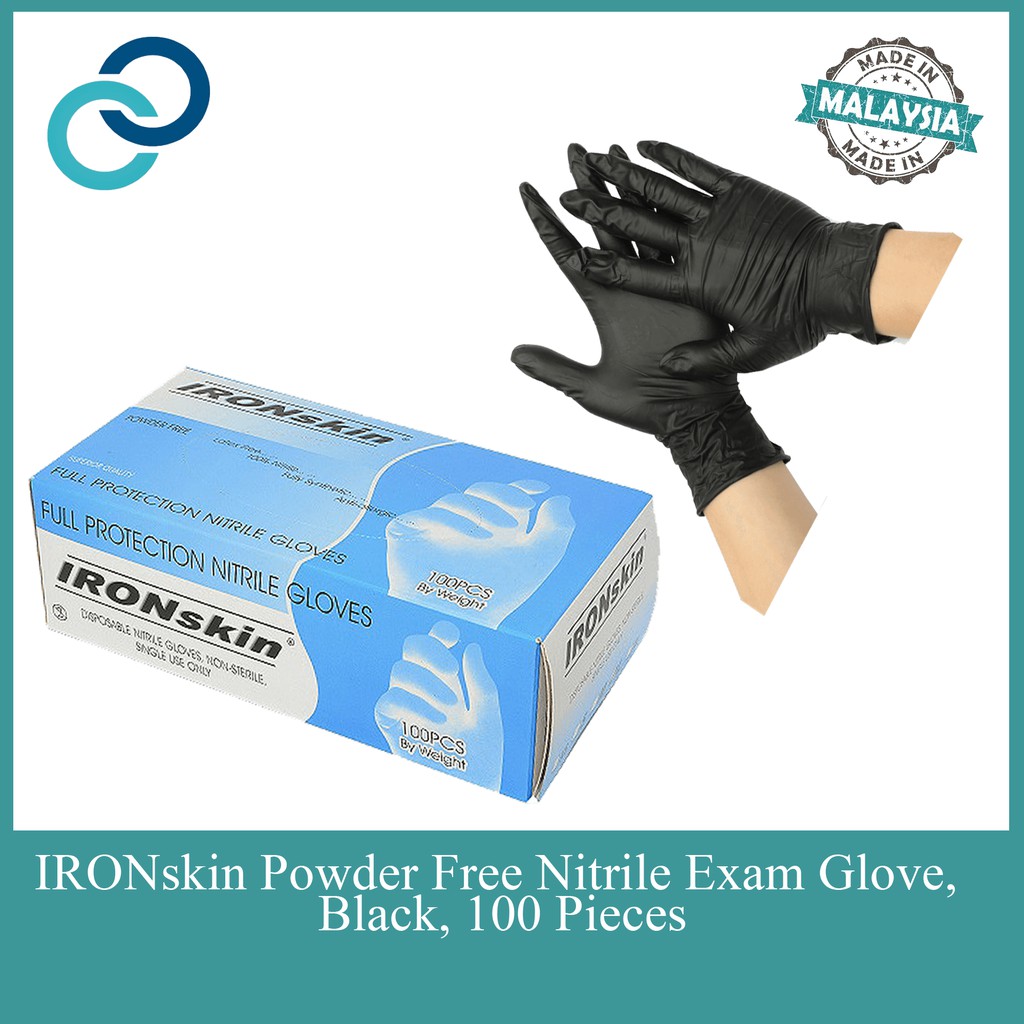Black Nitrile Examination Glove 