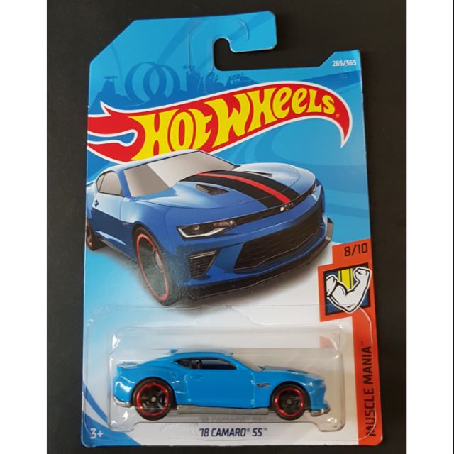 hot wheels 18 camaro ss blue