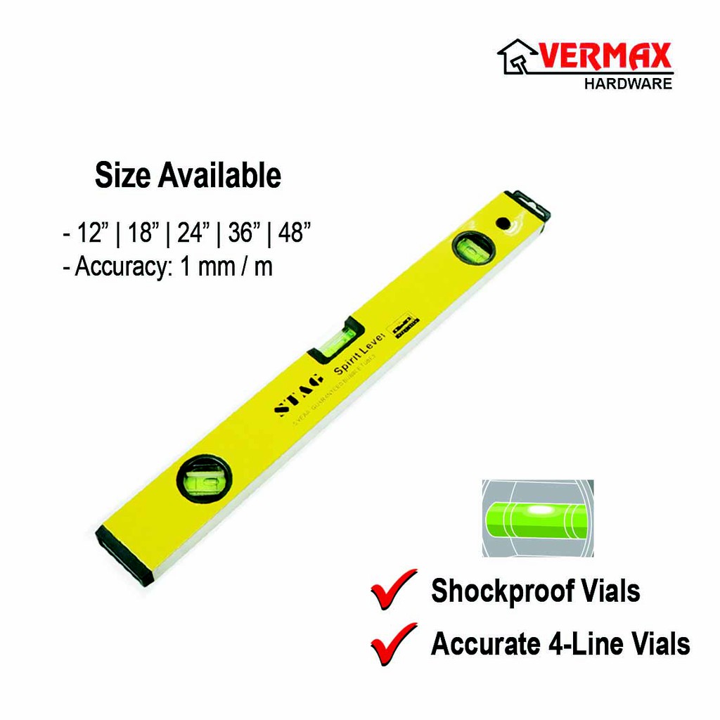 spirit level sizes