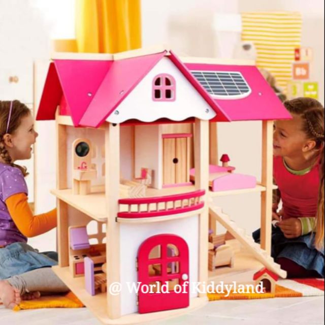 big pink dollhouse