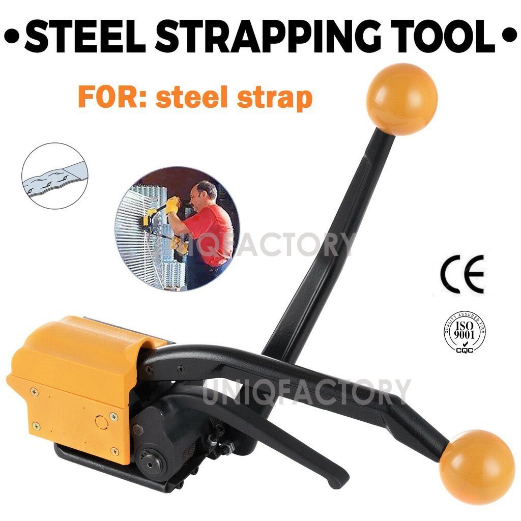 Manual Steel Strapping Machine Buckle Free 13-19mm Belt Strap Tensioner ...