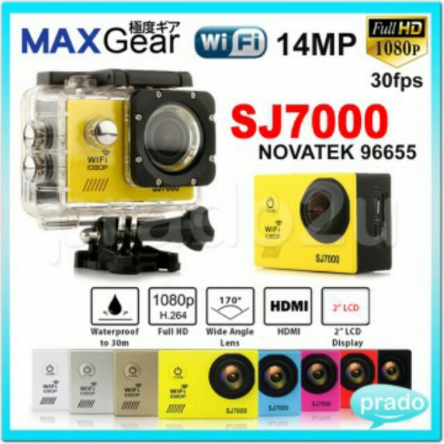 MAXGear NEW SJ7000 WiFi 1080P Full HD 14MP Action Camera