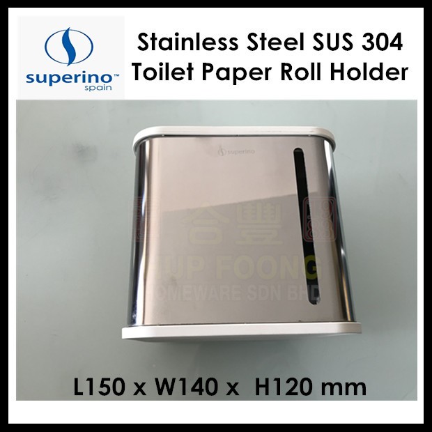 Superino Wall Mounted Toilet Paper Roll Holder Ss Sus304 Enamel Dark Grey Sa6587dg Sa6187ss Shopee Malaysia