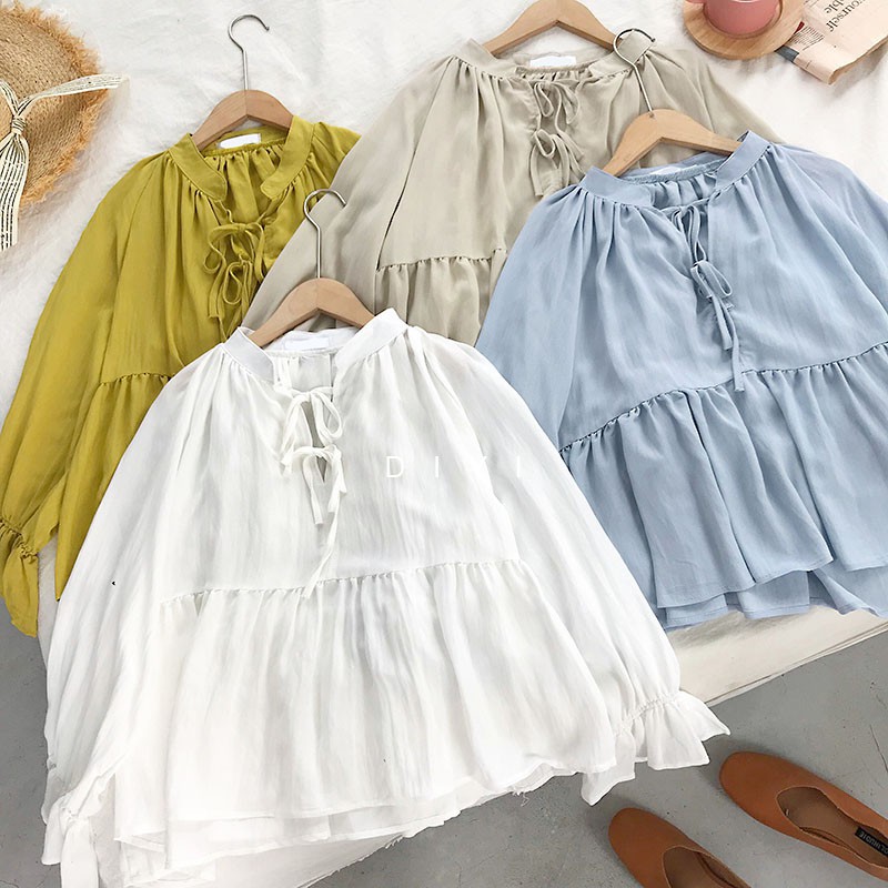 korean style women ladies cotton shirt blouse baju baju korean style women ladies cotton shirt blouse baju baju