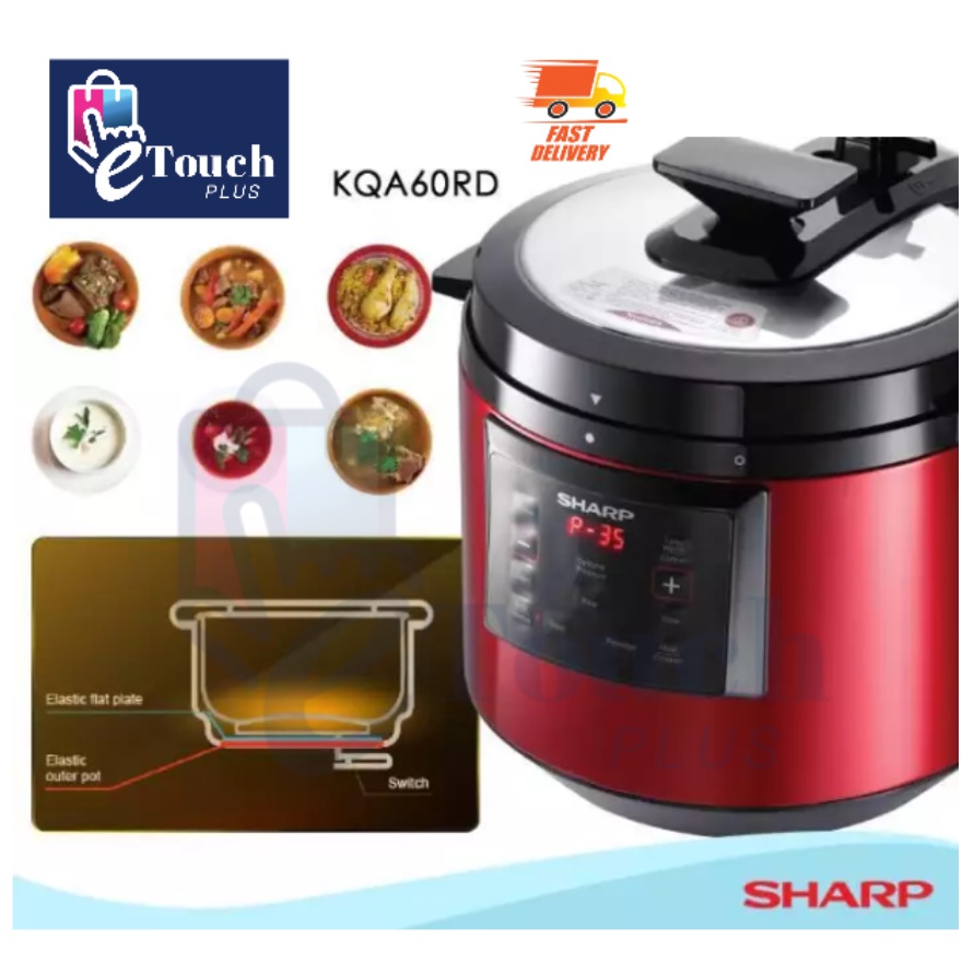 Sharp 12 Cooking Function Pressure Cooker Included 2 Inner Pots (8.0L) KQ809ST