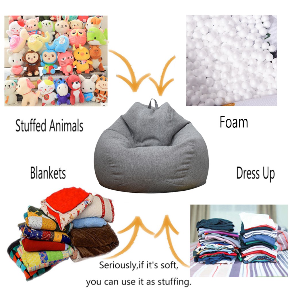 Bean Bag Covers Without Filling For Pillows Plush Toys Blankets