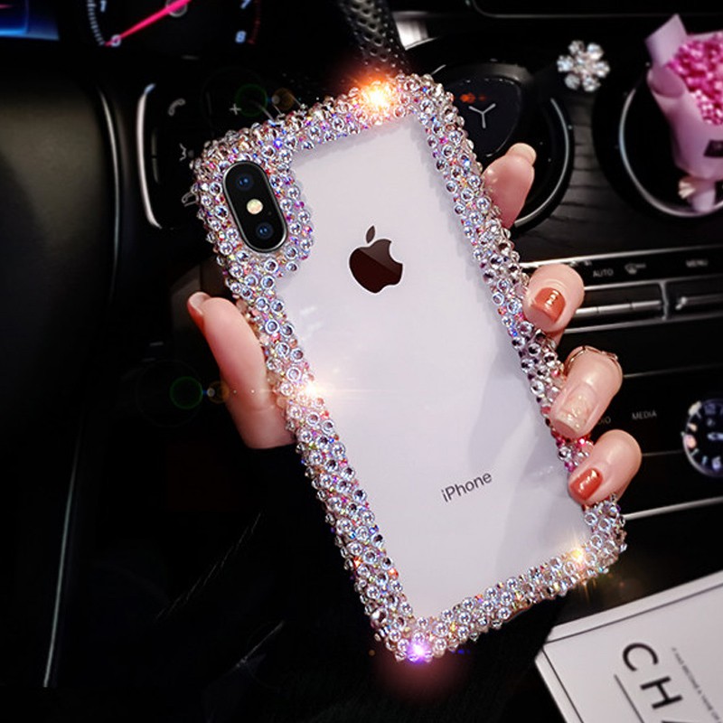 Rhinestone Diamond Soft TPU Case iphone 11 Pro X XR XS Max Case Glitter