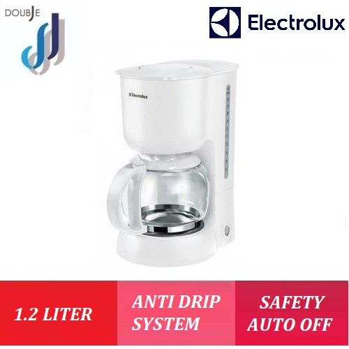 Electrolux Drip Coffee Machine ECM1303W (15 Cups) Removable Filter