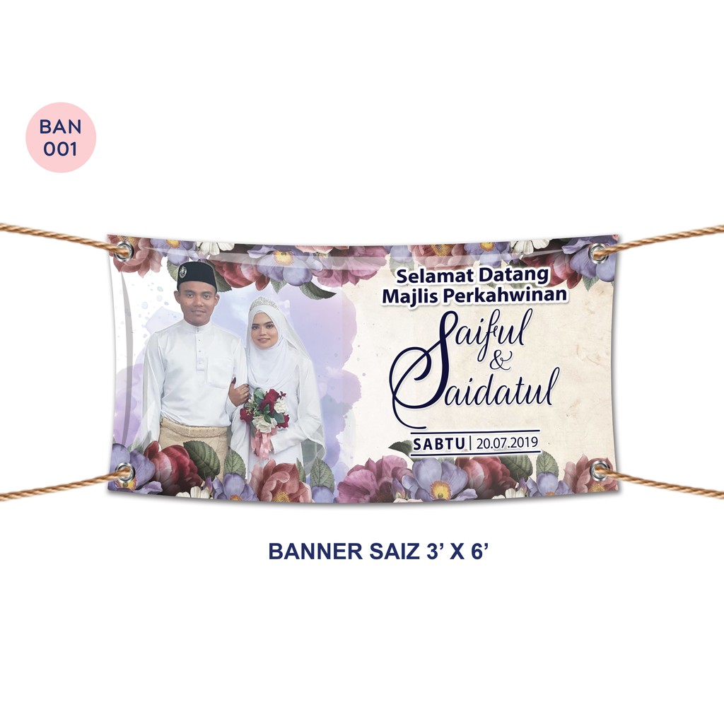 Banner Bunting Custom Shopee Malaysia