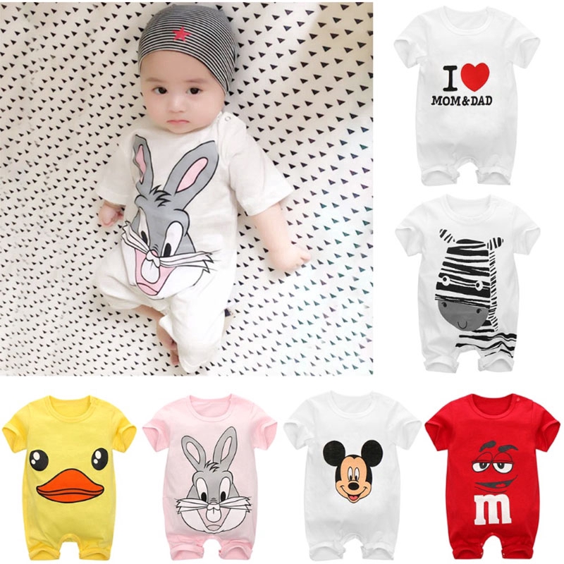 Ready Stock Unisex Baby Romper Jumper Clothing Cartoon