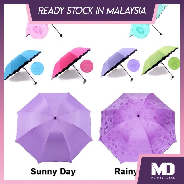 《Mega Deal》Portable Creative Magic Flower Umbrella Anti-UV Sun Rain High Quality