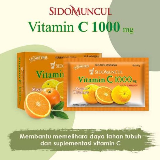 Sido Muncul Vitamin C 1000mg Sweet Orange Per Sachet Shopee Malaysia