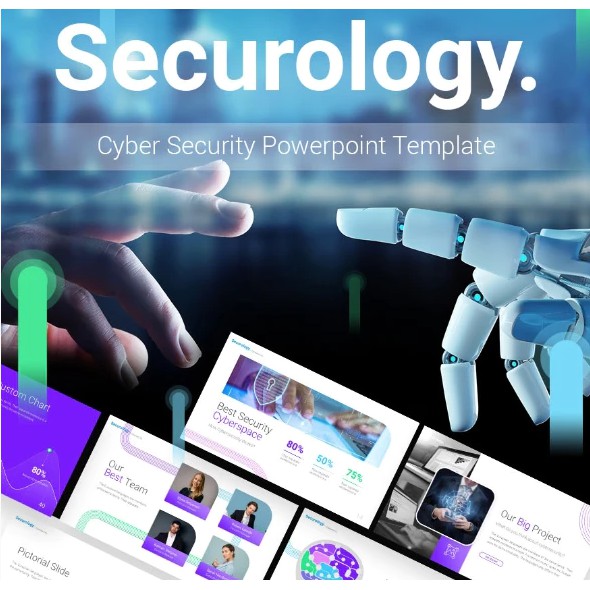 Securology Cybersecurity Animated PowerPoint Presentation Template