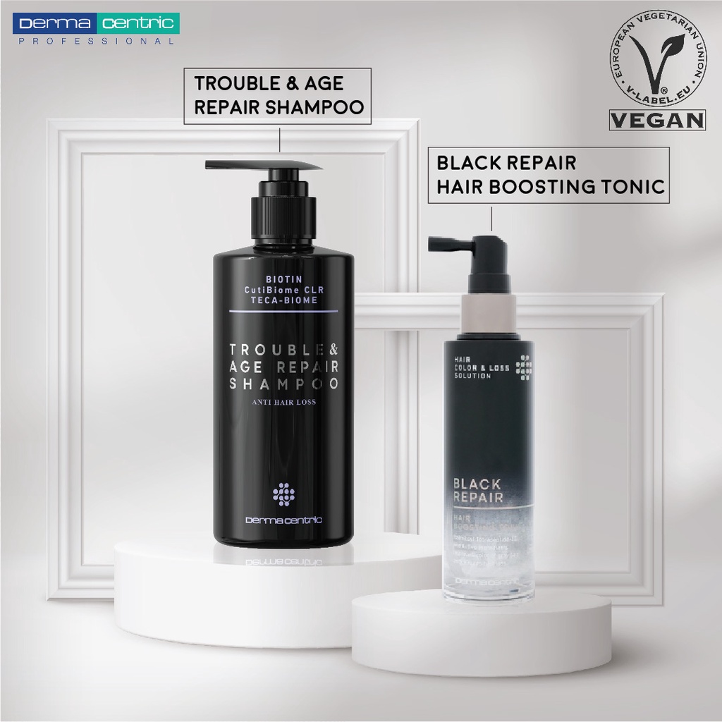 DERMACENTRIC] Black Repair Hair Boosting Tonic 100ml (Anti-Grey Hair & Anti- Hair Loss)/Repair shampoo(Hair Loss&Scalp) | Shopee Malaysia