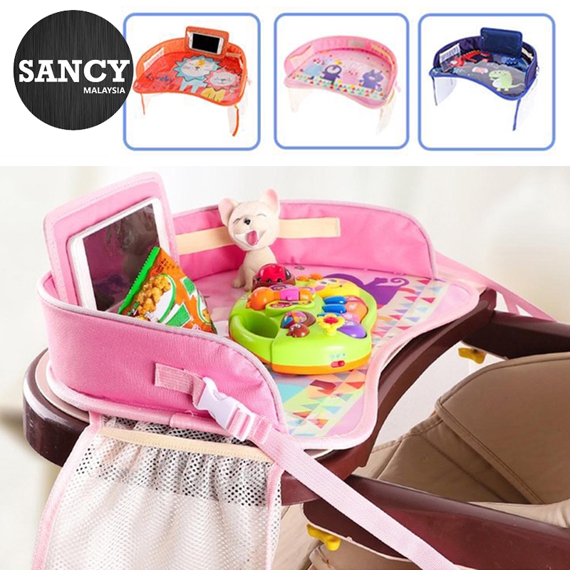 Sancy Portable Baby Stroller Car Seat Waterproof Eating Table Tray