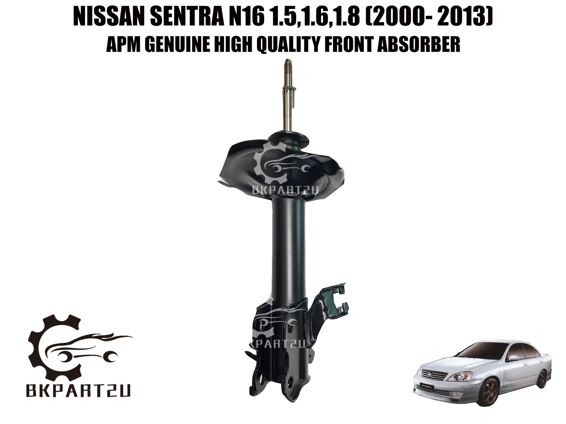 Proton Persona Old Year 2007 B3126m B3127m Apm Gas Shock Absorber Front 1set 2pcs Apm Abs0985