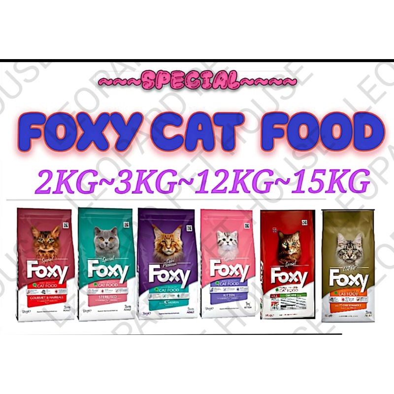 Special Foxy Cat Dry Food 2kg 3kg Free Gift Shopee Malaysia