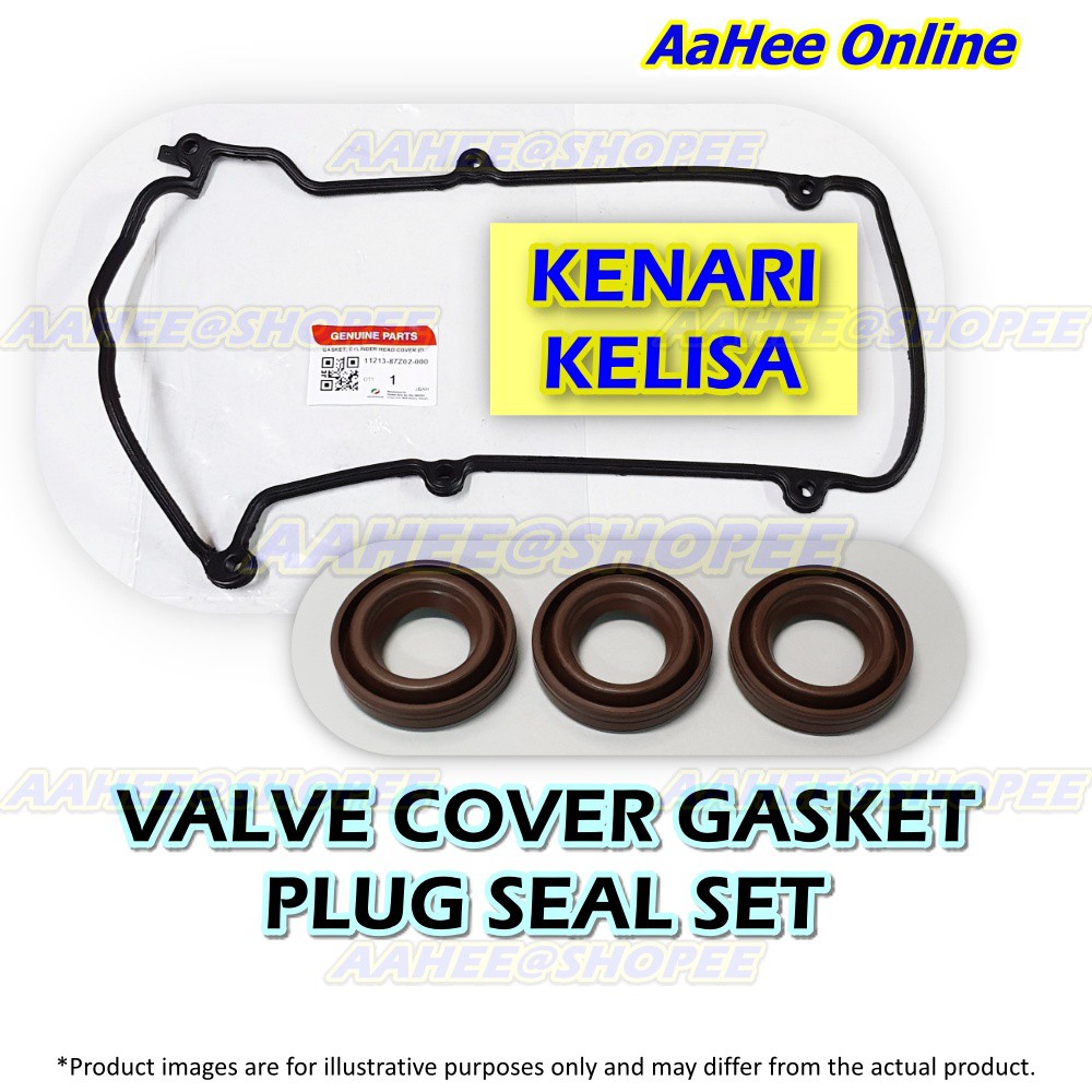 Original Valve Cover Gasket KENARI KELISA Perodua Genuine Parts 1121387Z02 Plug Seal Set