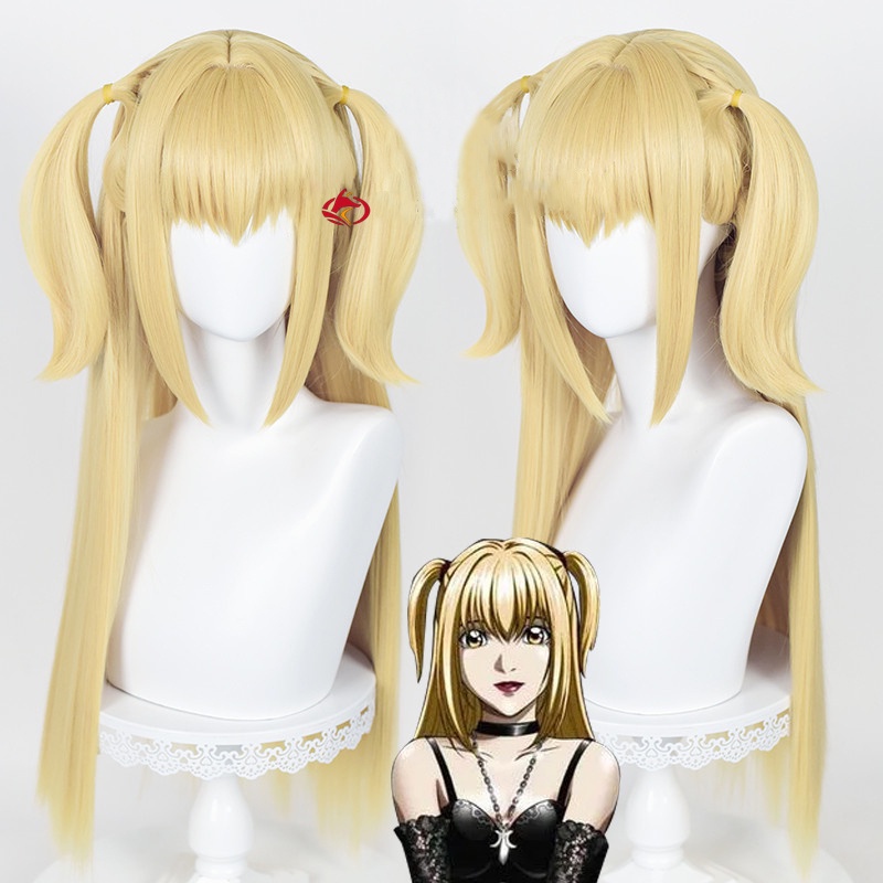 Anime Death Note Golden Yellow Long Cosplay Wig Misa Amane Heat Resistant  Hair Halloween Party Woman Wigs Hair | Shopee Malaysia