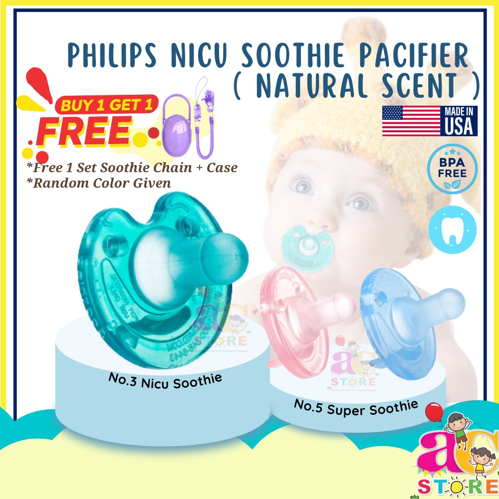 AC Philip Avent Newborn Nicu Soothie / Super Soothie Baby Pacifiers