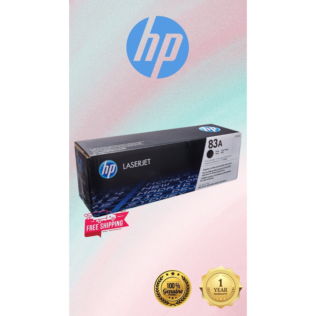 Hp 83acf283a Black Original Laserjet Toner Cartridge Shopee Malaysia 