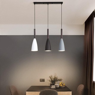 Modern 3 Pendant Lighting Nordic Pendant Lights Over Dining Table Kitchen Island Hanging Lamps Dining Room Lights E27 Shopee Malaysia