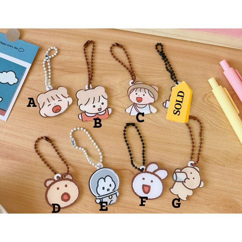 Cute simple keychains Shopee Malaysia